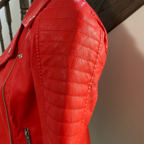 Red Leather Jacket - Picture 4 of 7